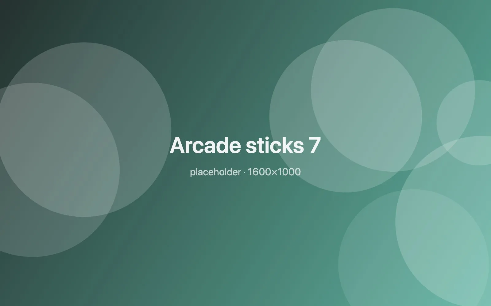 Placeholder image: Arcade sticks 7