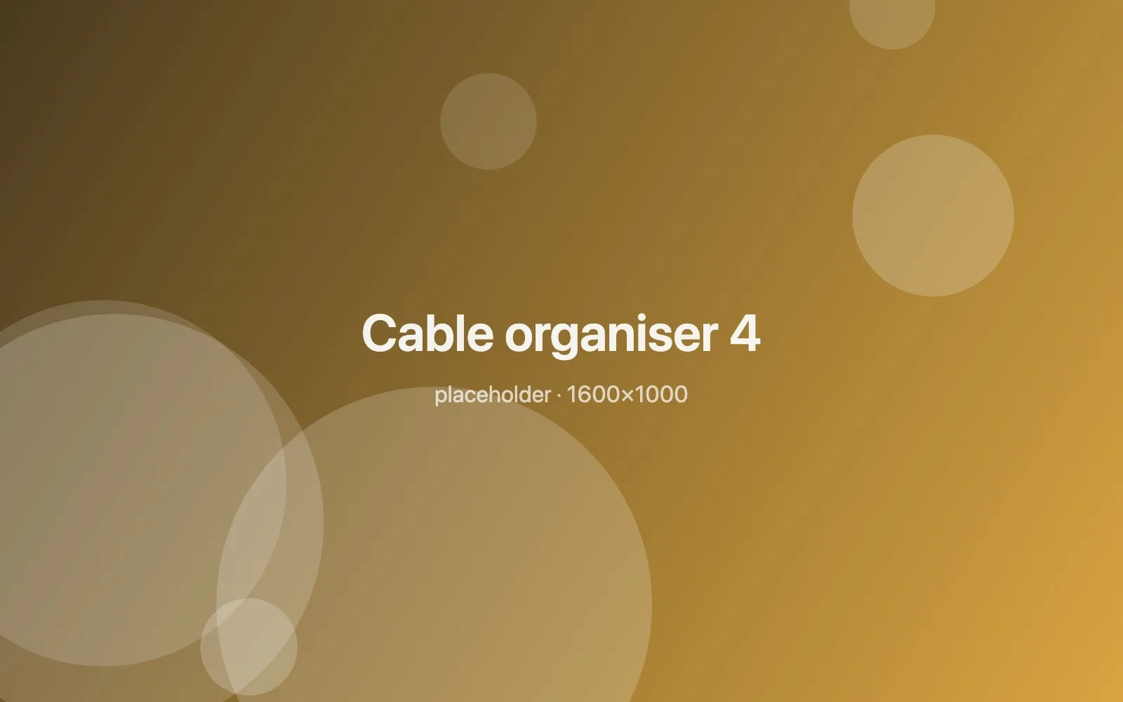 Placeholder image: Cable organiser 4