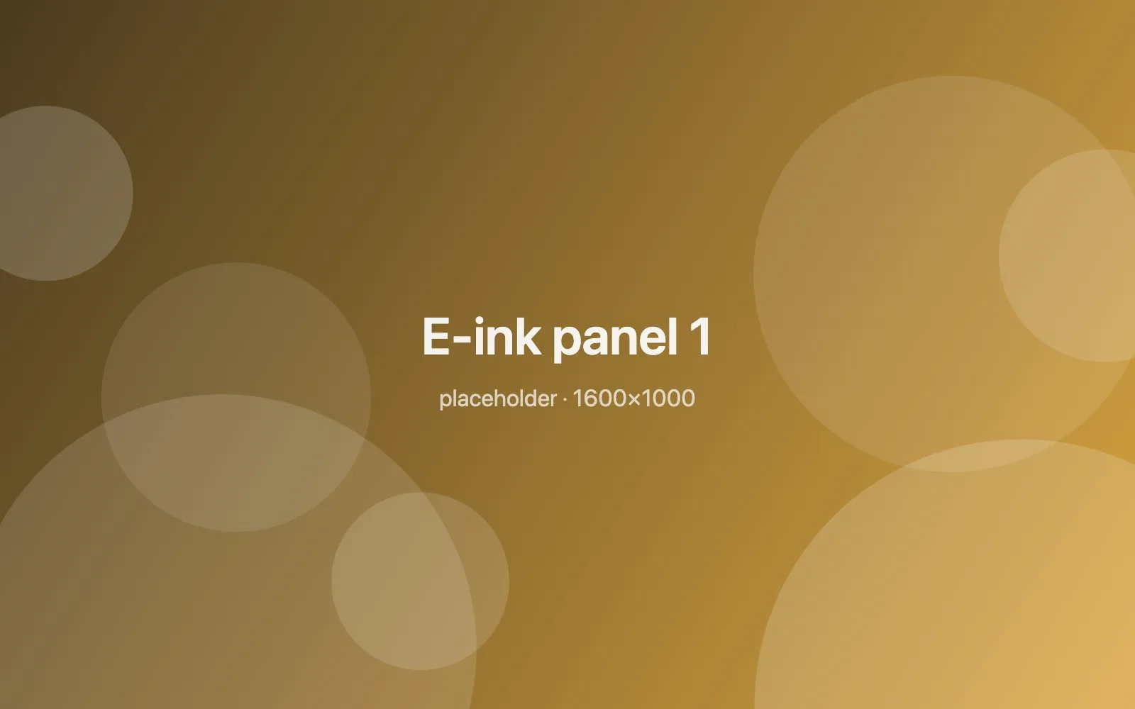 Placeholder image: E-ink panel 1