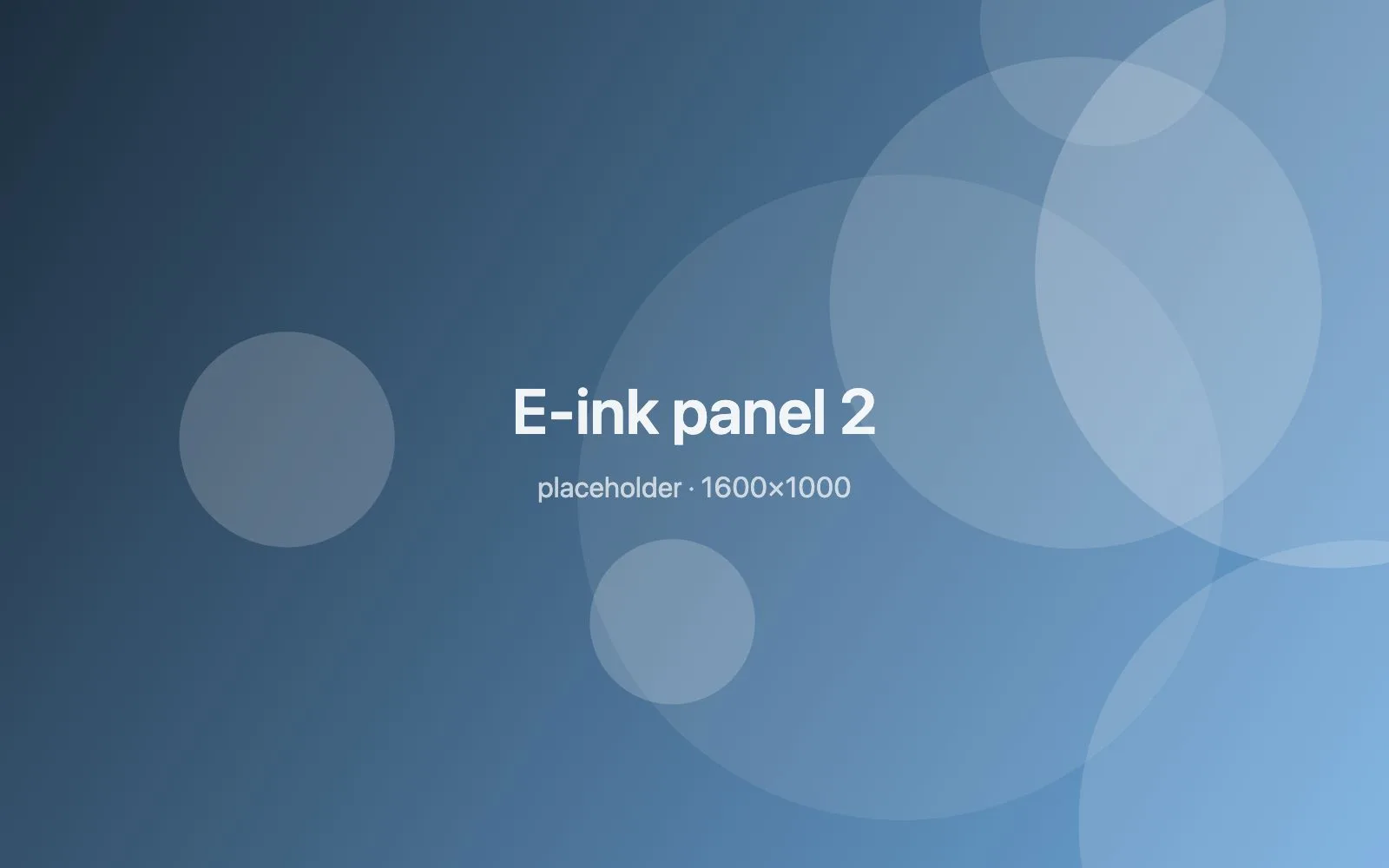 Placeholder image: E-ink panel 2