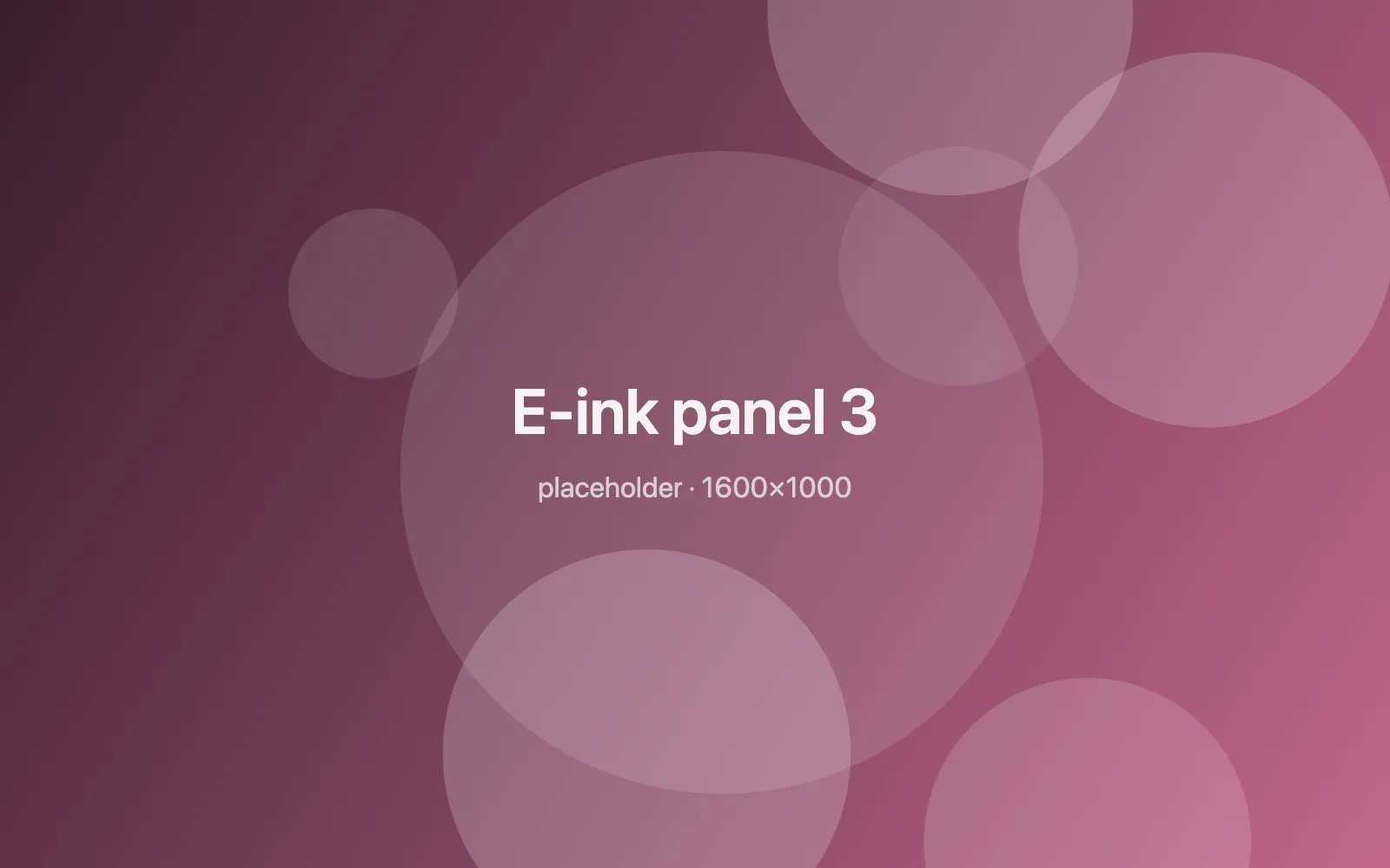 Placeholder image: E-ink panel 3