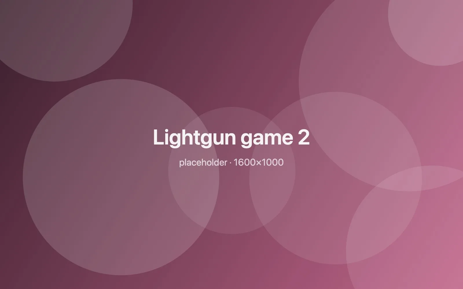 Placeholder image: Lightgun game 2
