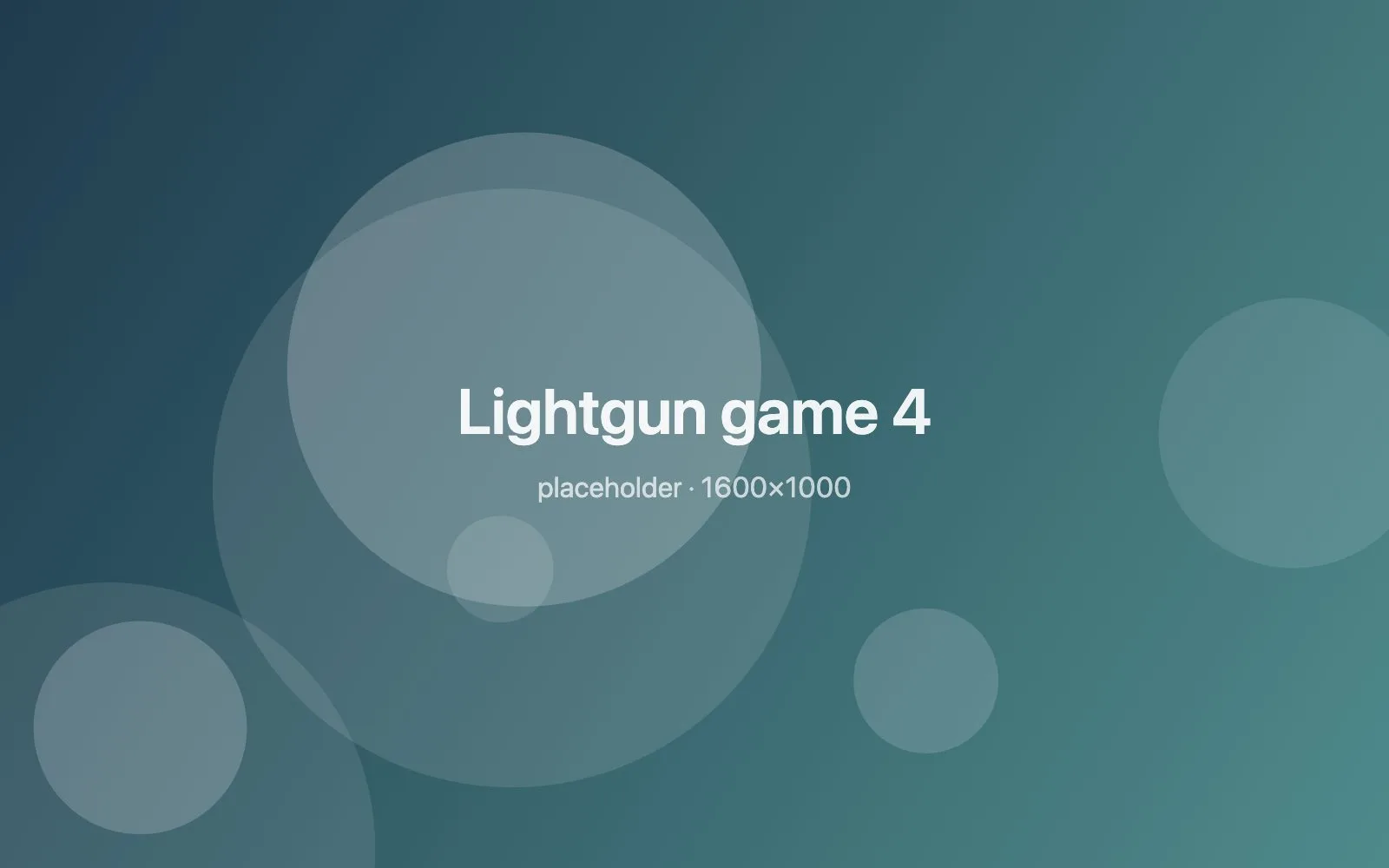 Placeholder image: Lightgun game 4